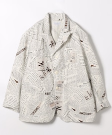 ENGINEERED GARMENTS/Bedford Jacket - Cotton Newspaper Print Canvas 
