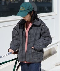 襟付き リバーシブル チェックボアジャケットのスタッフレビュー一覧 