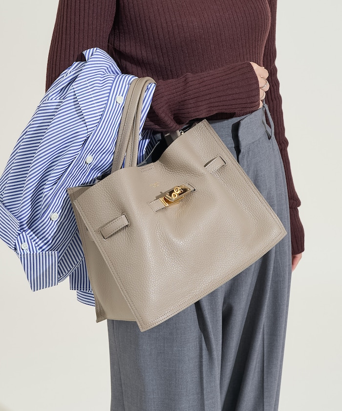 ベージュ：l/taupe / black