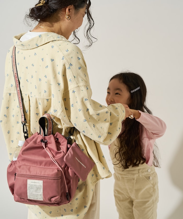 別注 撥水マルチ ペアレンツ ジャガードテープ リュックショルダー/親子で使えるバッグ