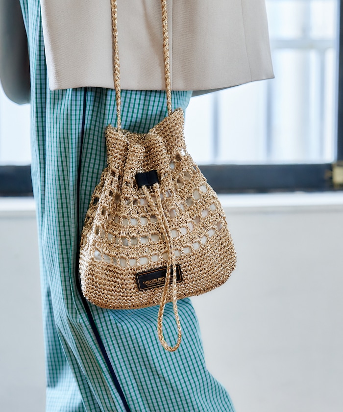 別注ラメ メッシュ ショルダーバッグ