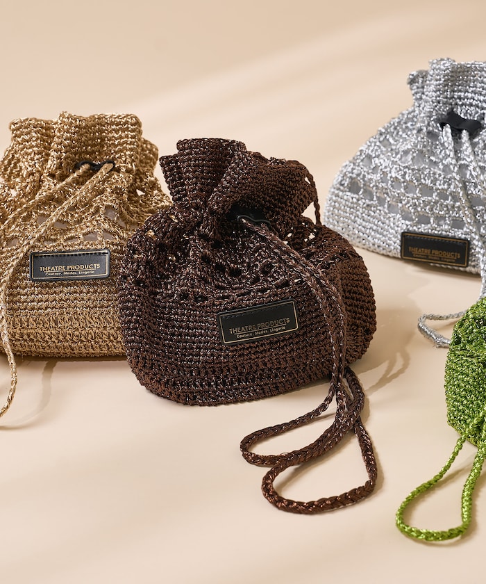 別注ラメ メッシュ ショルダーバッグ