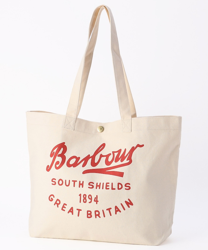 barbour script tote bag