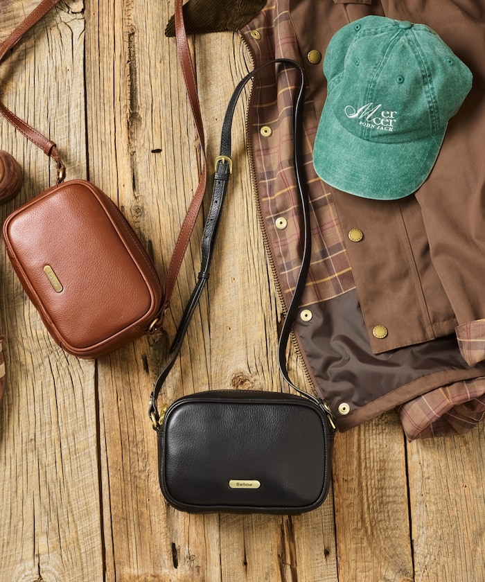 【国内販路限定 / EXCLUSIVE】barbour daphne mini leather crossbody bag
