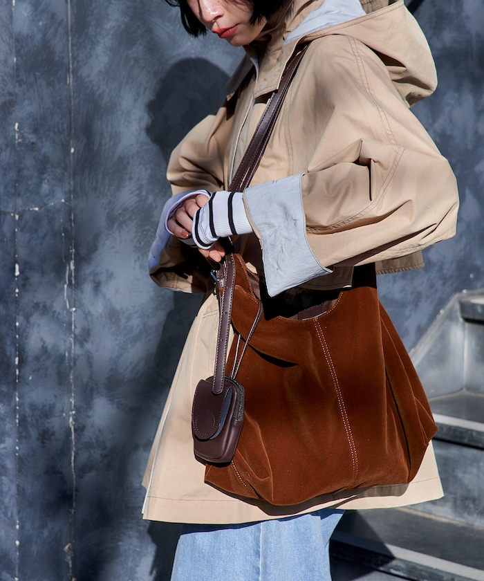 【ポーチ付き】トライアングルバッグ