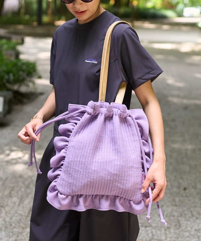 【5月25日12:00販売開始】【Beach & Festival】別注 キルティング巾着バッグ