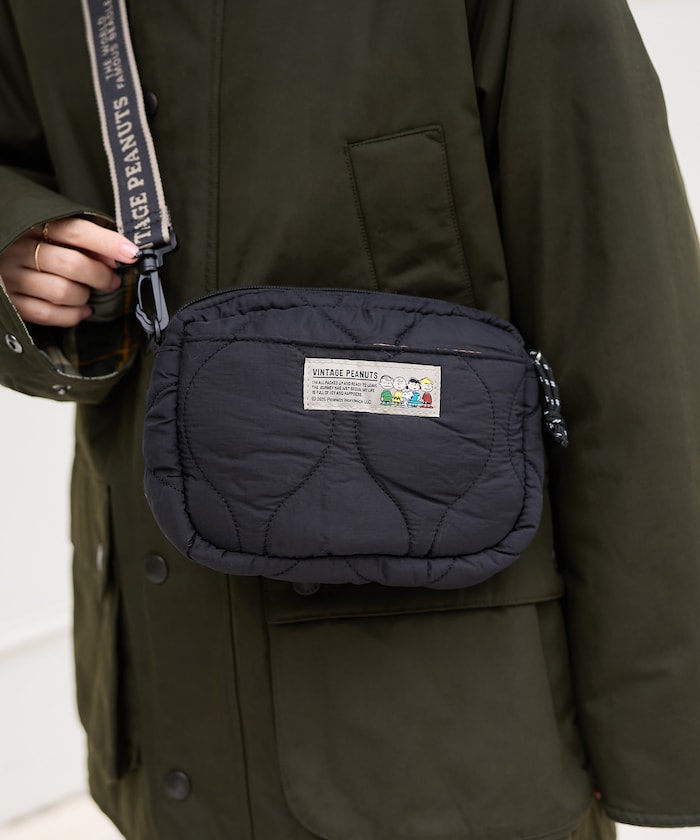 [PEANUTS] キルティングショルダーS