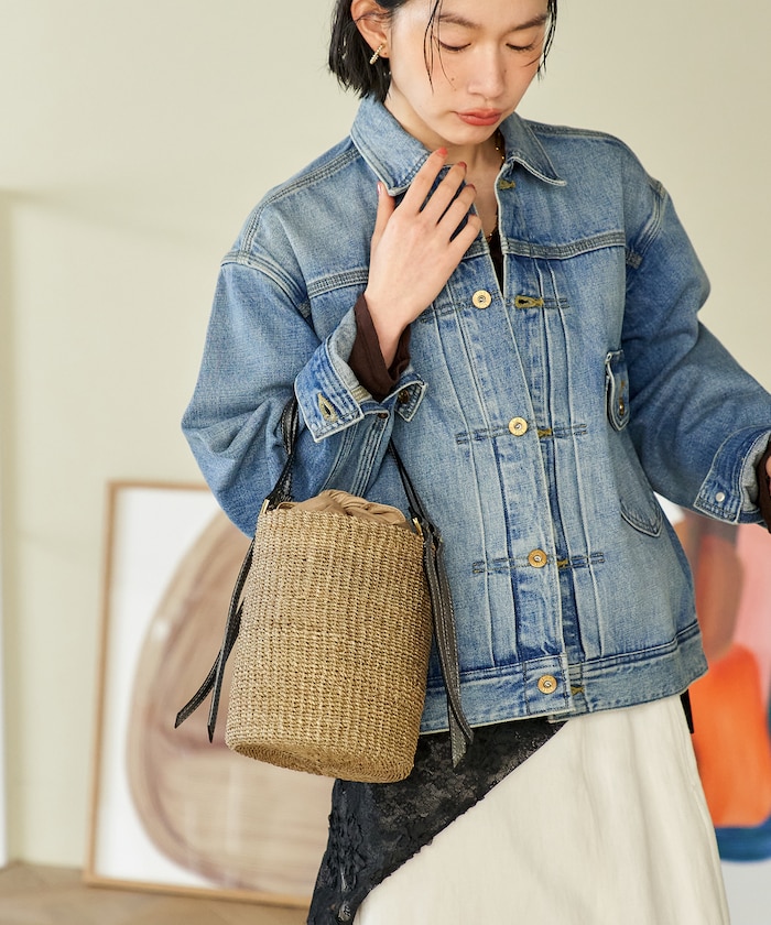 ファインアバカ バケツ型ショルダーバッグ