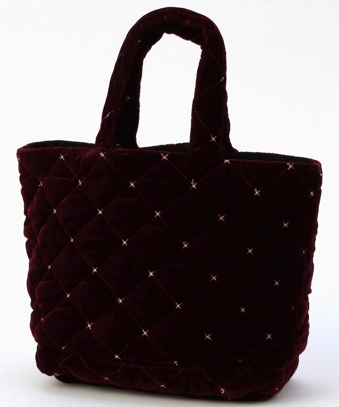 Velvet quilting mini tote