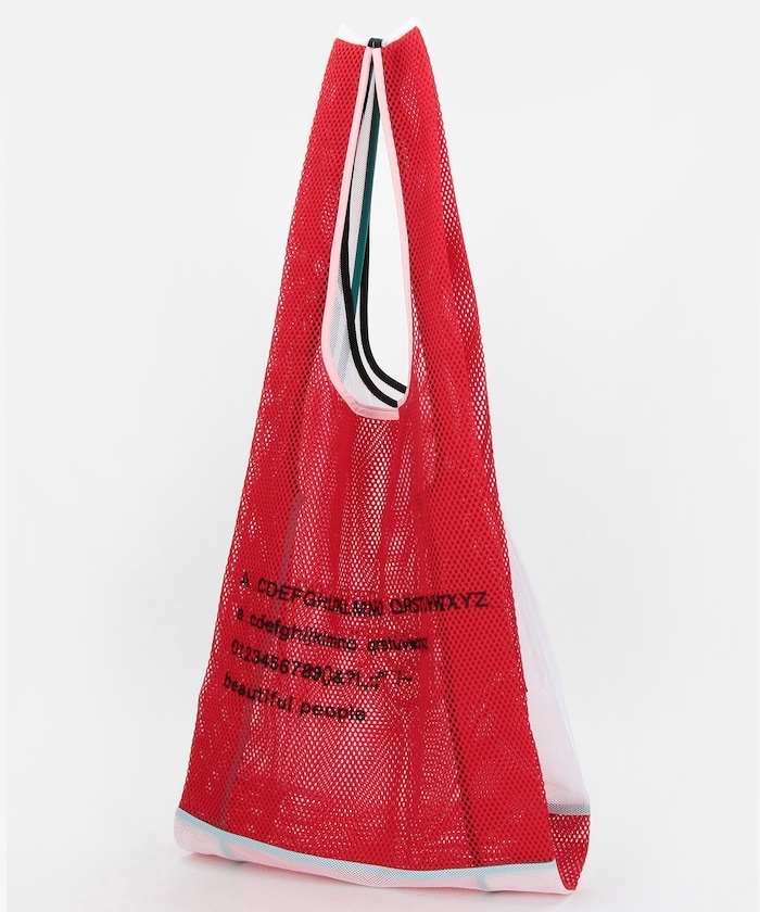 alphabet embroidely marche flip bag
