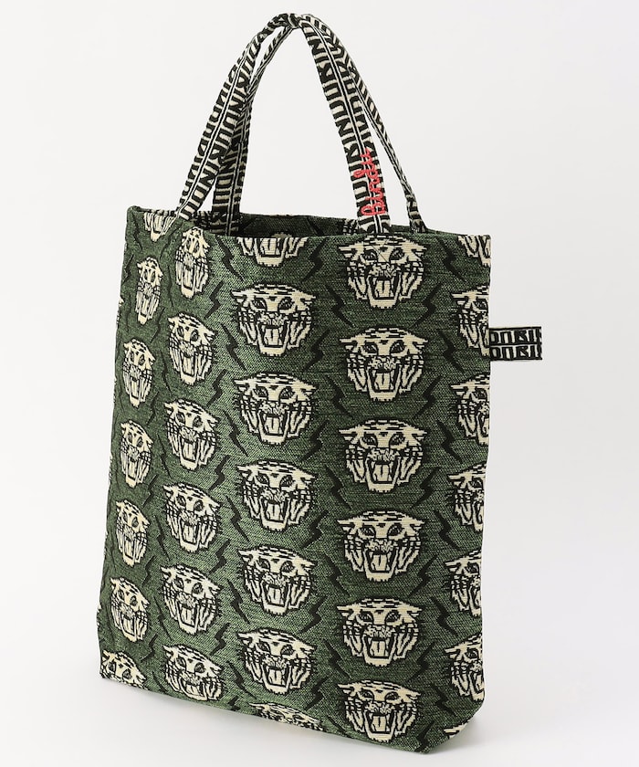 Lightning Tiger Jacquard Tote Bag