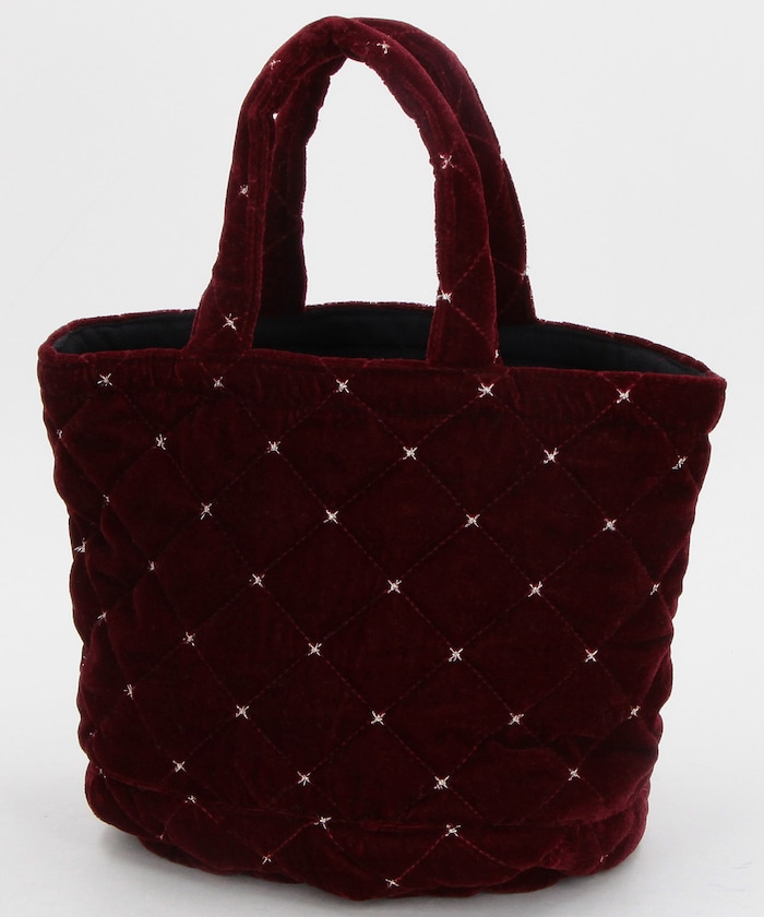 Velvet quilting mini tote