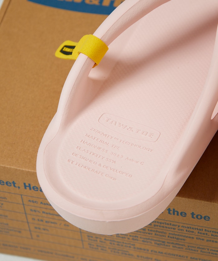 ★TAW&TOE★ Zerovity FLAT White TAW&TOE/ZEROVITY Flip Flop OG[23.0㎝～24.0㎝展開]｜Daytona