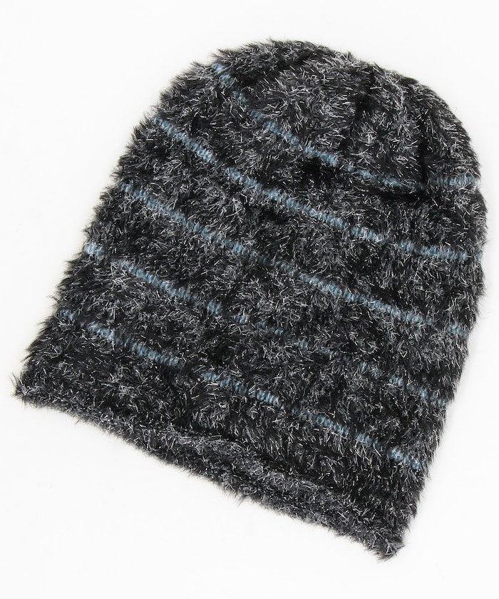 ボーダーラメビーニー