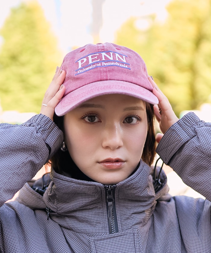 カレッジロゴ 刺繍 キャップ