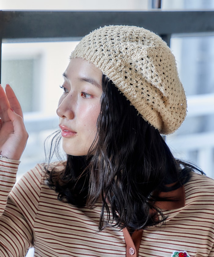 FREAK'S STOREの透かし編み ニット ベレー帽