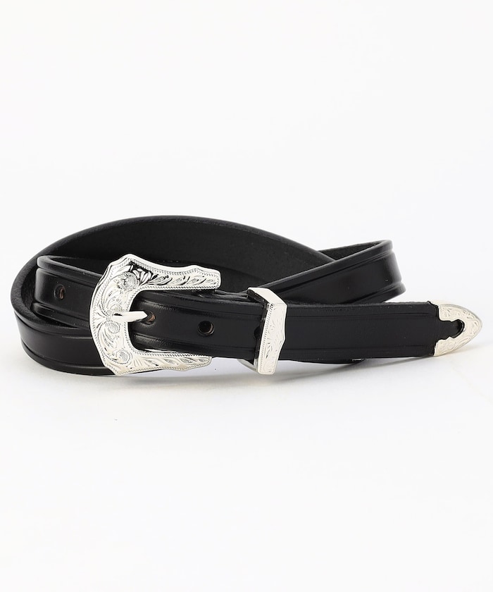 3 4CREASEDBELT 3PSILVERBUCKLESET
