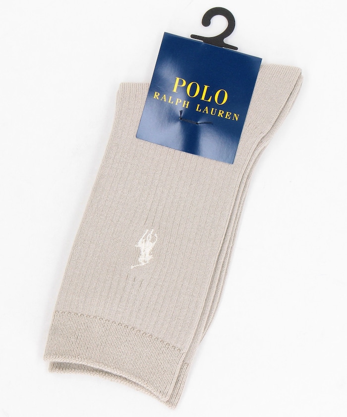 ワンポイント刺繍 リブ クルー丈ソックス レディース