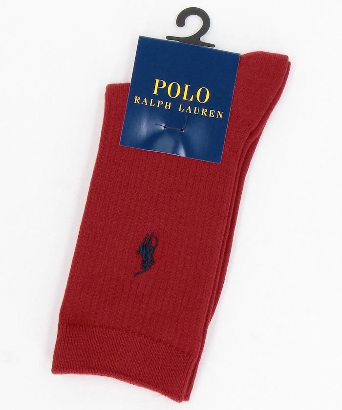 ワンポイント刺繍 リブソックス