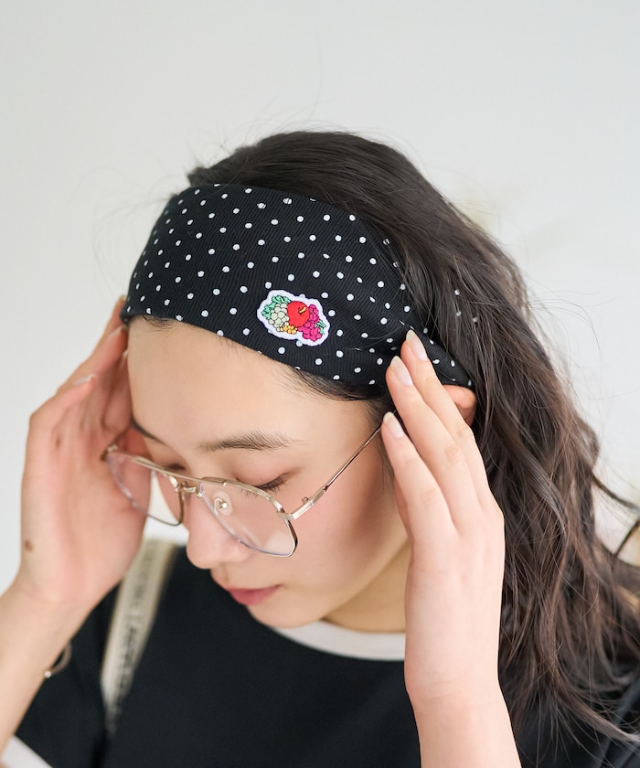 【3月5日12:00～販売開始】別注 ドット フライス ヘアバンド