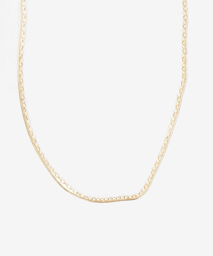 ロングダブル チェーンネックレス