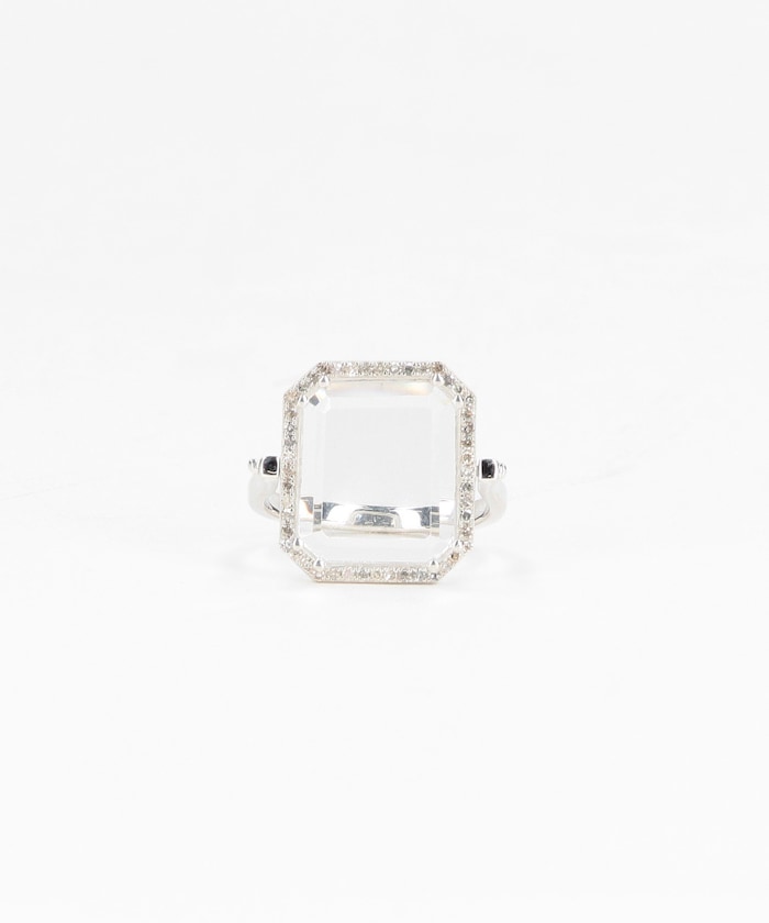 Rock crystal ring