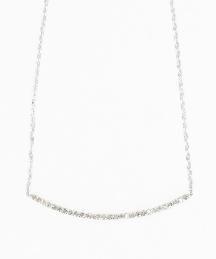 Diamond line necklace