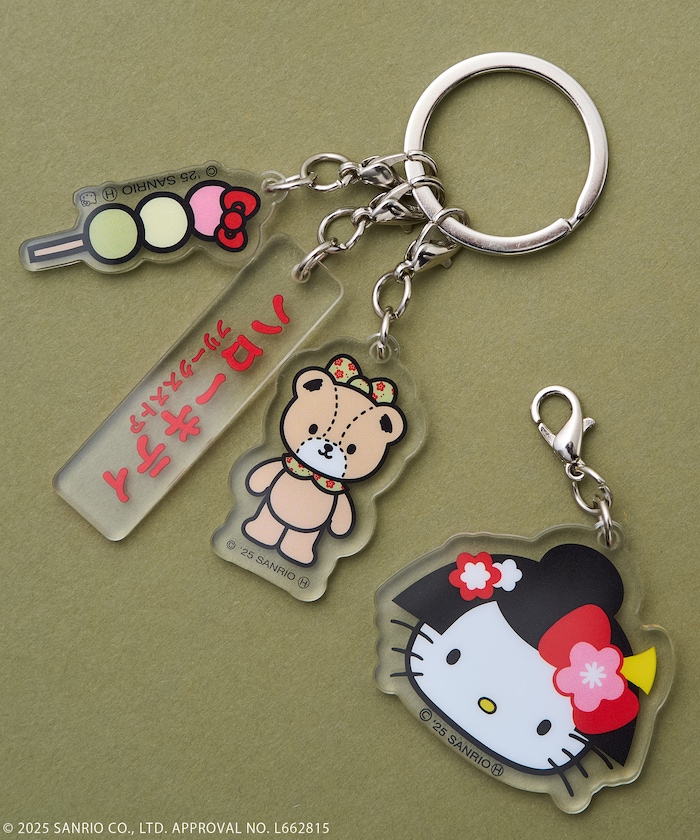着物”HELLO KITTY” アクリルキーホルダー