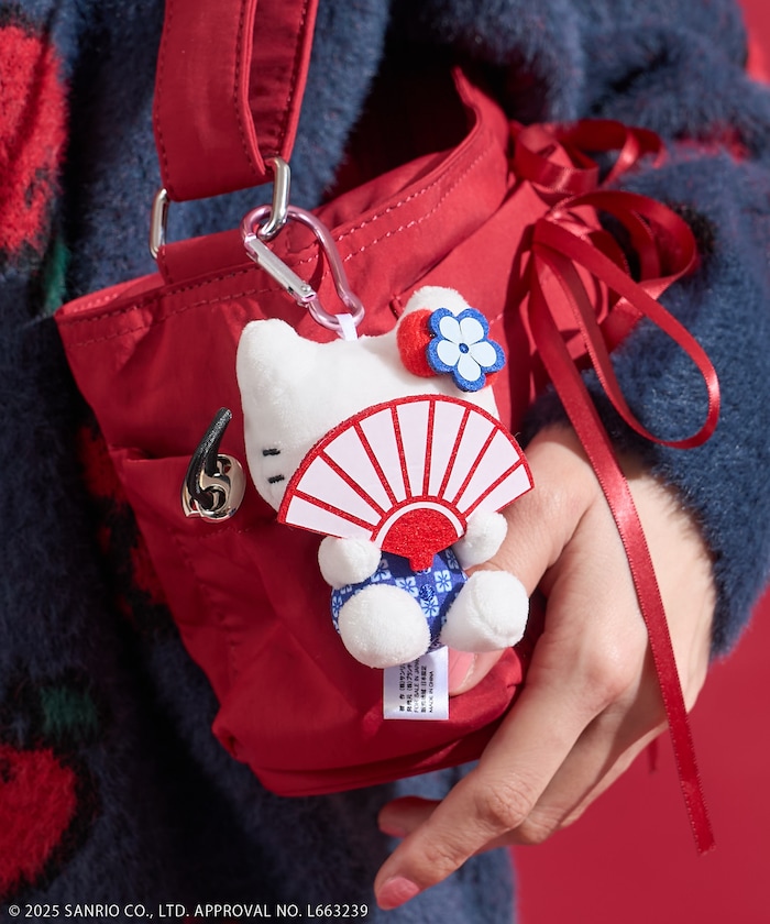 【11月6日12:00～販売開始】「HELLO KITTY」かくれんぼ 扇子 キーチャーム