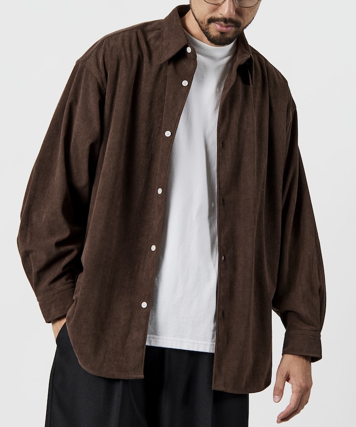 Relax Fit リラックスフィット コーデュロイ レギュラーカラー シャツ 【限定展開】