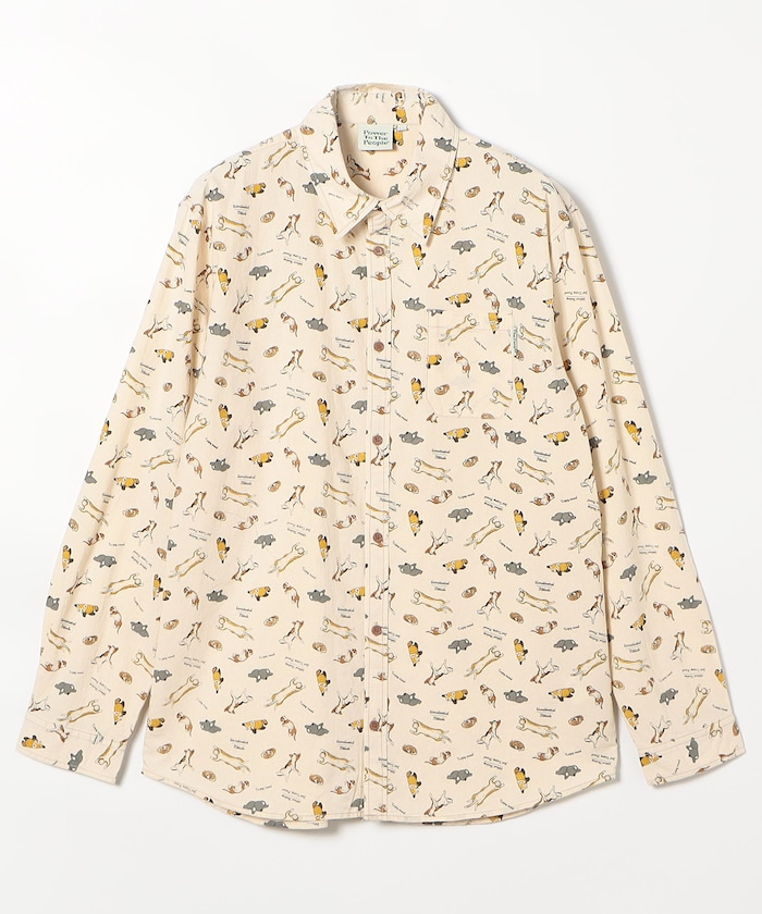 FREAK'S STOREのアニマル総柄 レギュラーカラー ロングスリーブシャツ 【限定展開】