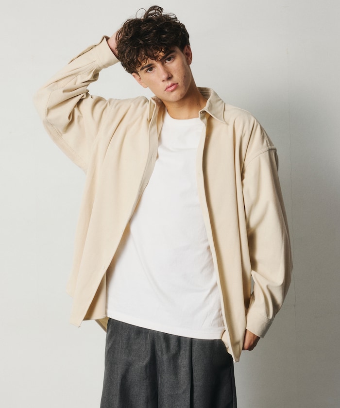 限定展開 Relax Fit リラックスフィット コーデュロイ レギュラーカラー シャツ