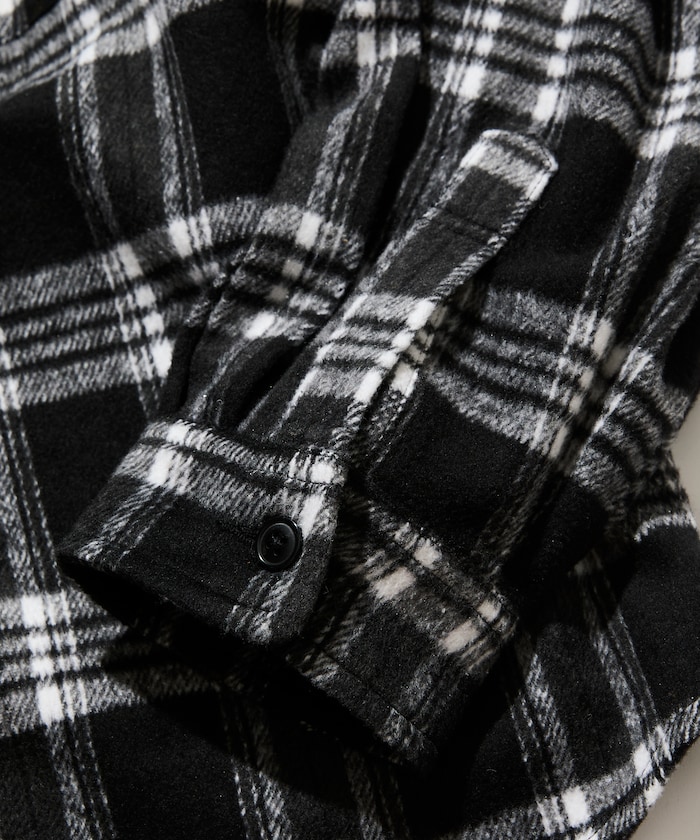 Relax Fit 寬鬆剪裁 重磅法蘭絨格紋襯衫 【限定展開】