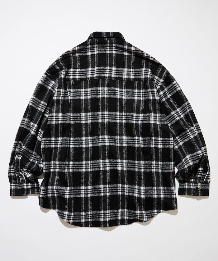Relax Fit 寬鬆剪裁 重磅法蘭絨格紋襯衫 【限定展開】