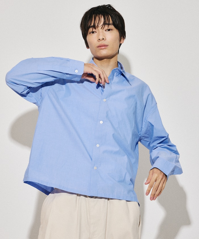 レギュラーカラー クロップド シャツ 【限定展開】