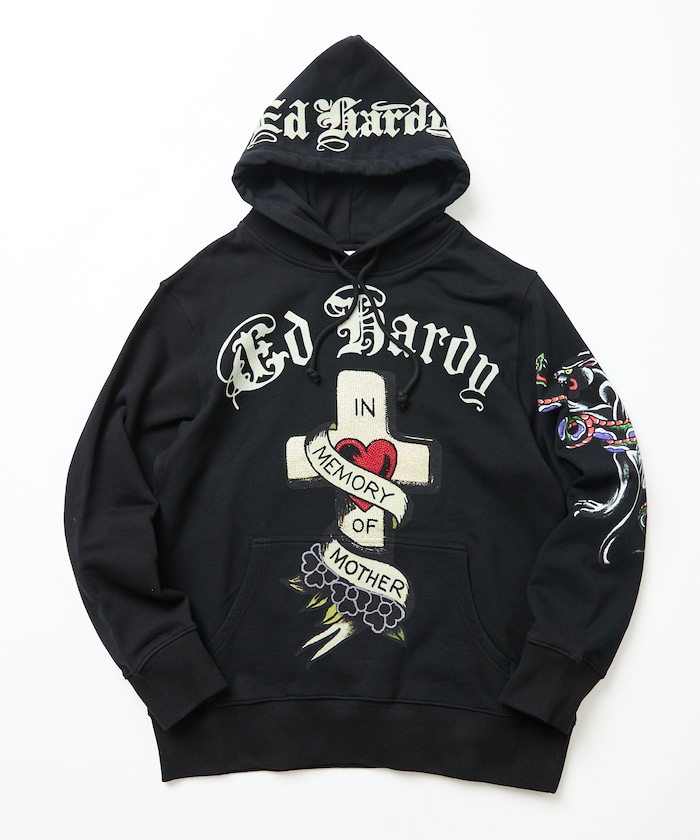 ED HARDY HEART R- STONE HOODIE 【限定展開】