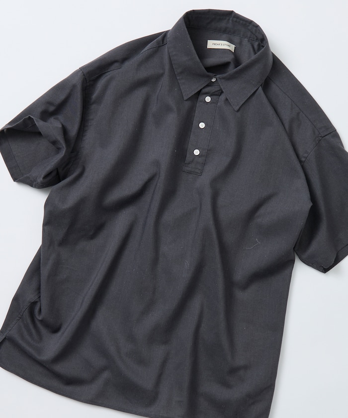 Relax Fit リラックスフィット リネンミックス ポロカラー シャツ 【限定展開】