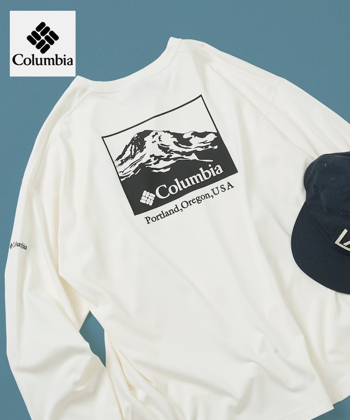 Columbia×FREAK'S STORE 別注 インペリアルパーク バックプリント ロングスリーブTシャツ 【限定展開】