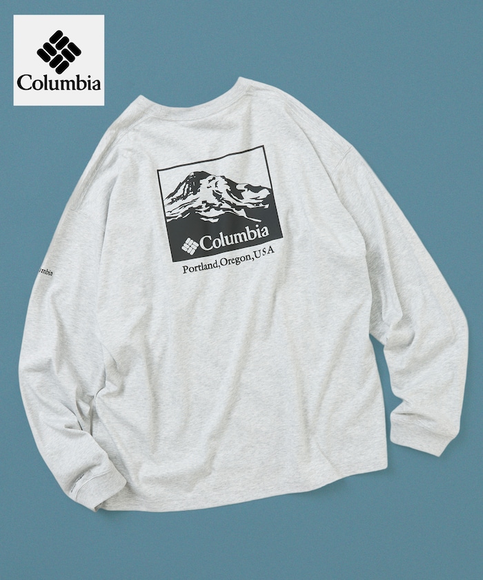 Columbia×FREAK'S STORE 別注 インペリアルパーク バックプリント ロングスリーブTシャツ 【限定展開】