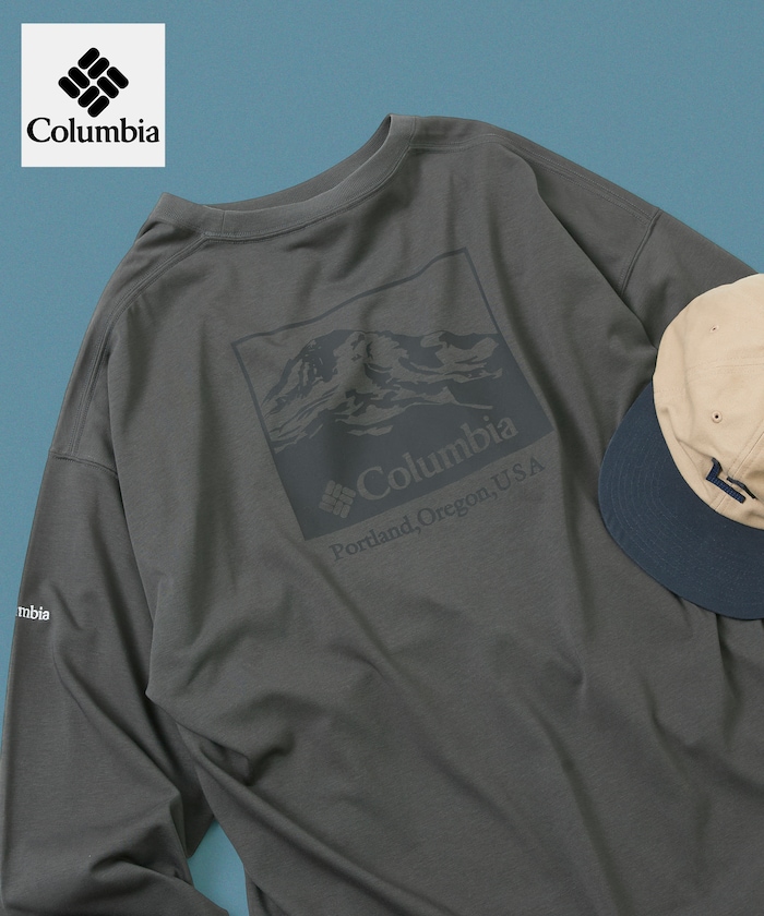 Columbia×FREAK'S STORE 別注 インペリアルパーク バックプリント ロングスリーブTシャツ 【限定展開】