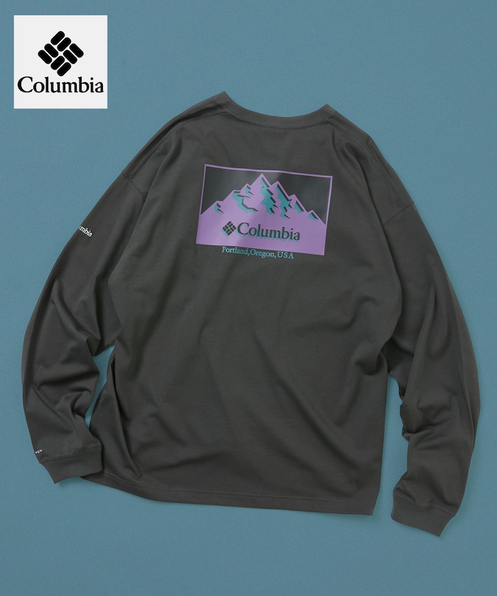 Columbia×FREAK'S STORE 別注 インペリアルパーク バックプリント ロングスリーブTシャツ 【限定展開】