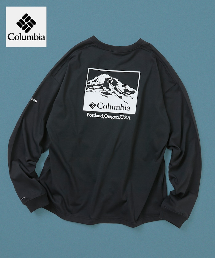 Columbia×FREAK'S STORE 別注 インペリアルパーク バックプリント ロングスリーブTシャツ 【限定展開】