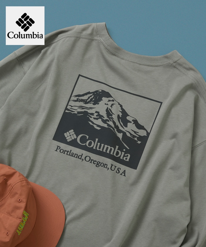 Columbia×FREAK'S STORE 別注 インペリアルパーク バックプリント ロングスリーブTシャツ 【限定展開】
