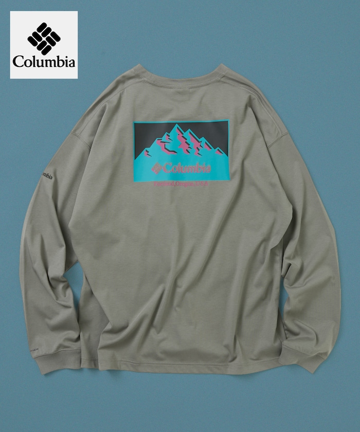 Columbia×FREAK'S STORE 別注 インペリアルパーク バックプリント ロングスリーブTシャツ 【限定展開】