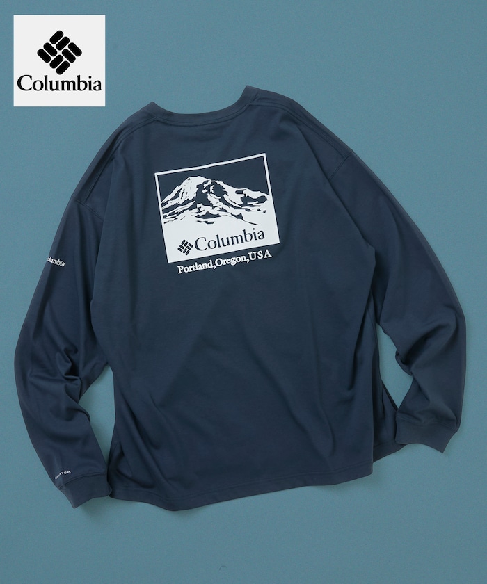 Columbia×FREAK'S STORE 別注 インペリアルパーク バックプリント ロングスリーブTシャツ 【限定展開】