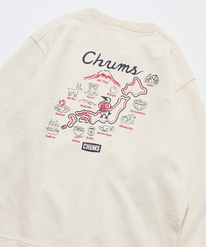 CHUMS×FREAK'S STORE 別注 スカジャンブービーバード バックプリント クルーネック スウェット 【限定展開】