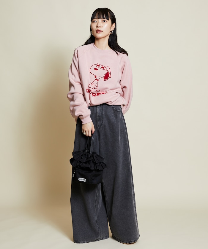 Snoopy THE PEANUTS SET - BIG HUGS -MIT - Sweatshirt - lila rosa/mehrfarbig  - Zalando.de