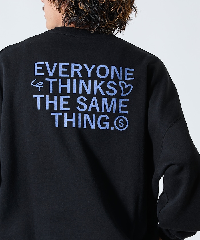 ビッグシルエット バックプリント クルーネック スウェット / STILL WED 【限定展開】