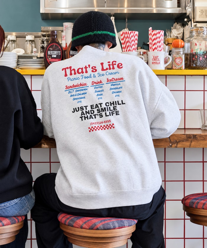 Thats Life SWT クルーネック ビックシルエット スウェット 【限定展開】