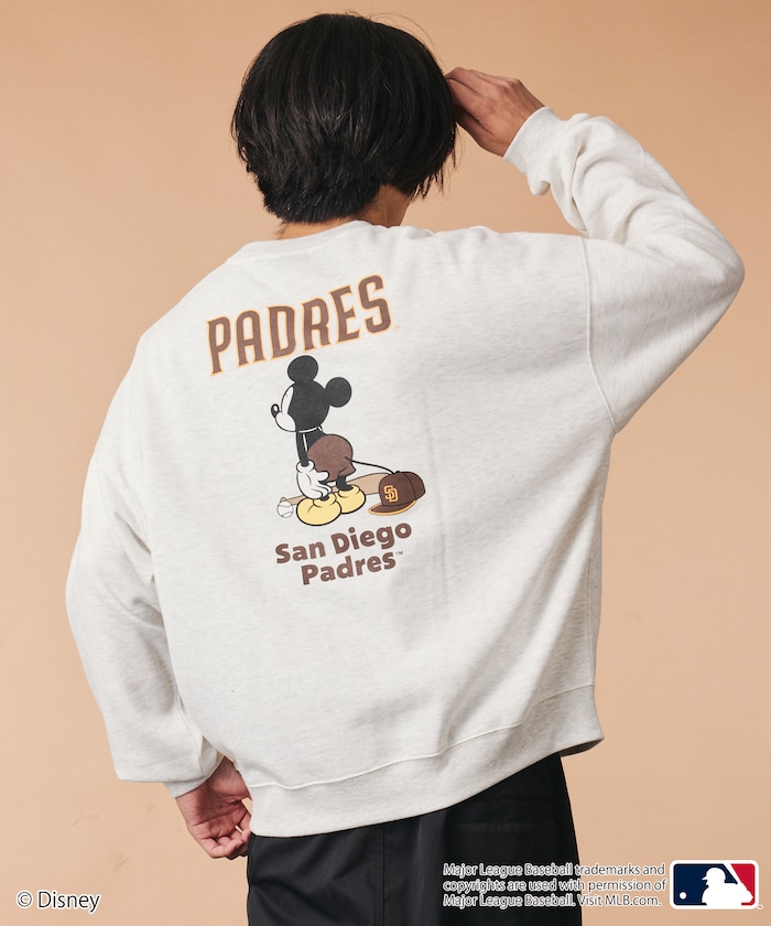 Mickey×PADRES 別注 ビックシルエット クルーネック スウェット 【限定展開】